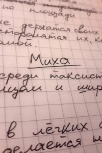 Миха. Портрет на закате